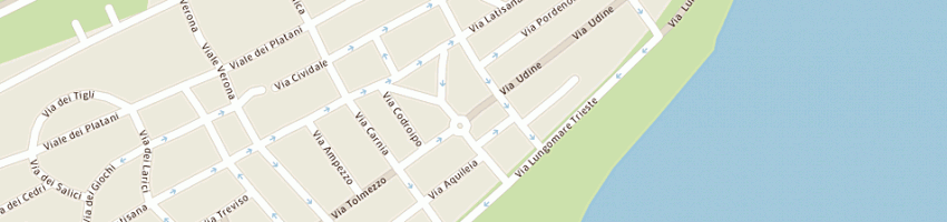 Mappa della impresa profumeria zanchin a LIGNANO SABBIADORO