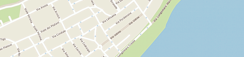 Mappa della impresa evi pelletterie lerderwaren a LIGNANO SABBIADORO
