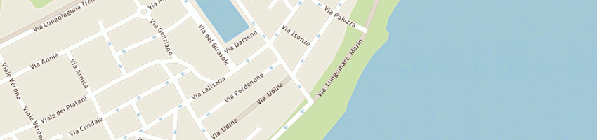 Mappa della impresa pizza al taglio a LIGNANO SABBIADORO