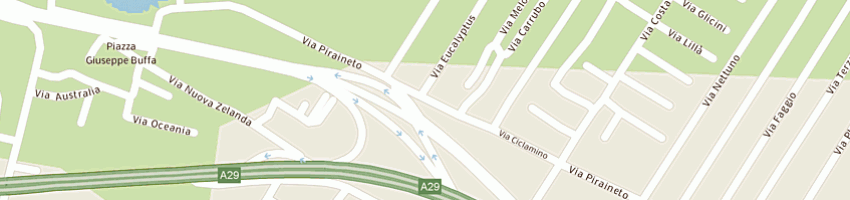 Mappa della impresa randazzo rosa a CARINI
