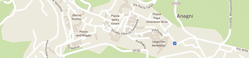 Mappa della impresa la sam srl a ANAGNI