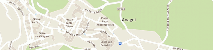 Mappa della impresa pretesto snc di dandini maria e luigia a ANAGNI