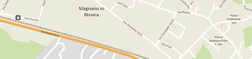 Mappa della impresa rizzi bruno a MAGNANO IN RIVIERA