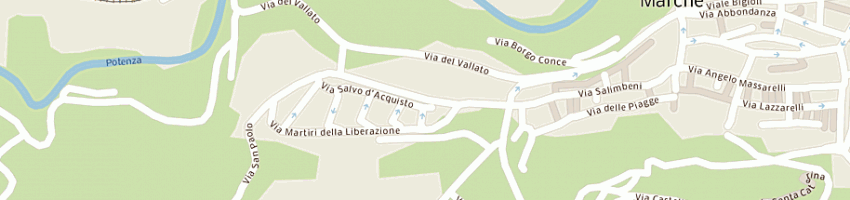 Mappa della impresa istituto profle di stato per l'industria e l'artigianato erosa a SAN SEVERINO MARCHE