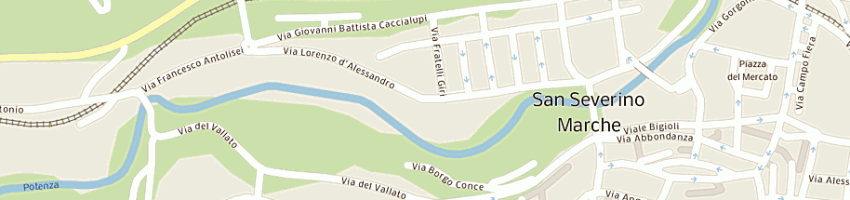 Mappa della impresa for 05 srl a SAN SEVERINO MARCHE