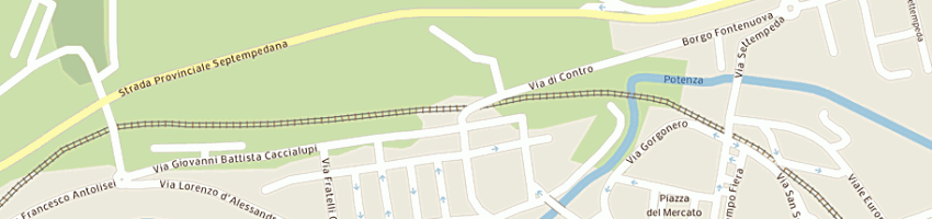 Mappa della impresa orlandani gianluca a SAN SEVERINO MARCHE