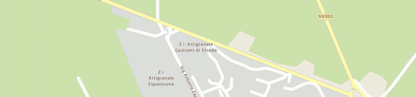 Mappa della impresa italcrom di cividino e piva snc a CASTIONS DI STRADA