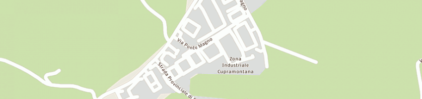 Mappa della impresa tecnoproduzione srl a CUPRAMONTANA