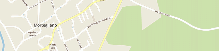 Mappa della impresa parrucchiere santino di borsetta sante a MORTEGLIANO