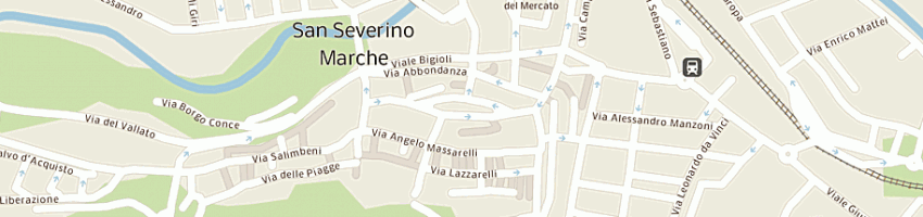 Mappa della impresa scuole a SAN SEVERINO MARCHE