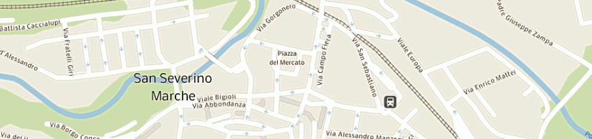 Mappa della impresa padella e e gatti venturini c snc a SAN SEVERINO MARCHE