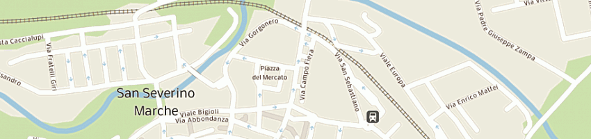 Mappa della impresa assicurazione toro a SAN SEVERINO MARCHE