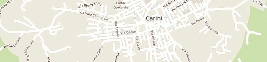 Mappa della impresa barone rosa a CARINI