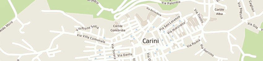 Mappa della impresa balsamo giuseppe a CARINI