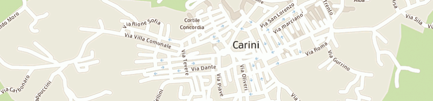 Mappa della impresa farmacia governanti calogero a CARINI