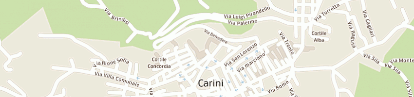 Mappa della impresa comune di carini a CARINI