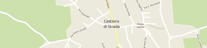 Mappa della impresa cirio marcello a CASTIONS DI STRADA