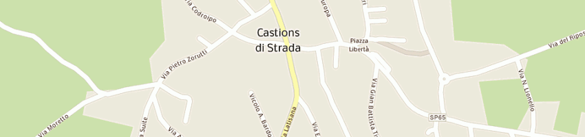 Mappa della impresa codarini gino domenico e rinaldo a CASTIONS DI STRADA