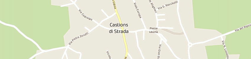 Mappa della impresa franceschinis gigliola a CASTIONS DI STRADA