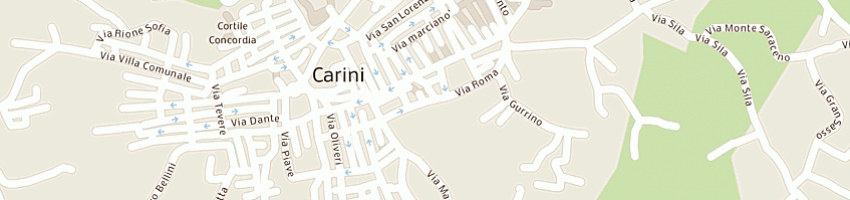 Mappa della impresa panificio russo grazia a CARINI
