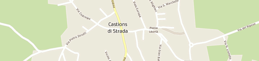 Mappa della impresa cecconi laura a CASTIONS DI STRADA