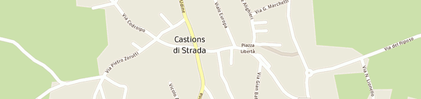 Mappa della impresa friulcassa spa cassa di risparmio regionale a CASTIONS DI STRADA