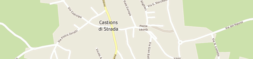 Mappa della impresa rp ambienti riccardo a CASTIONS DI STRADA