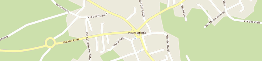 Mappa della impresa unicredit banca spa a PAGNACCO