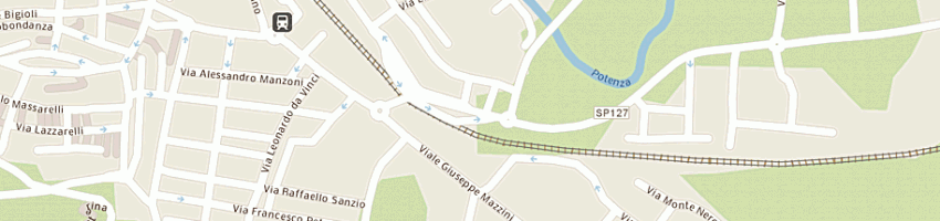 Mappa della impresa lavanderia alfa (snc) a SAN SEVERINO MARCHE