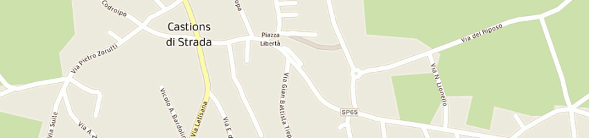 Mappa della impresa deana franco a CASTIONS DI STRADA