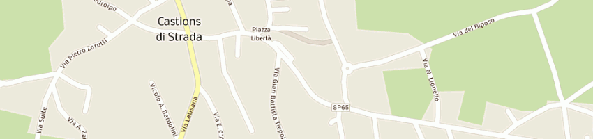 Mappa della impresa latteria sociale a CASTIONS DI STRADA