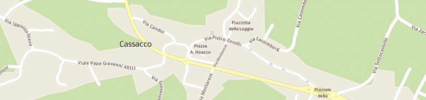 Mappa della impresa prosciuttificio wolf sauris spa a CASSACCO