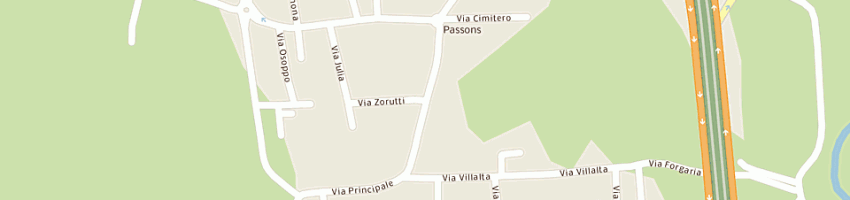 Mappa della impresa officine cde di cuttini diego e c sas a PASIAN DI PRATO