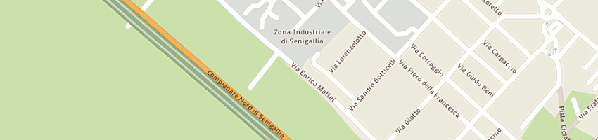 Mappa della impresa marchetti fratelli di marchetti maggiorino e c sas a SENIGALLIA