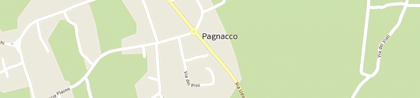 Mappa della impresa bar ai salici di tonutti m e c snc a PAGNACCO
