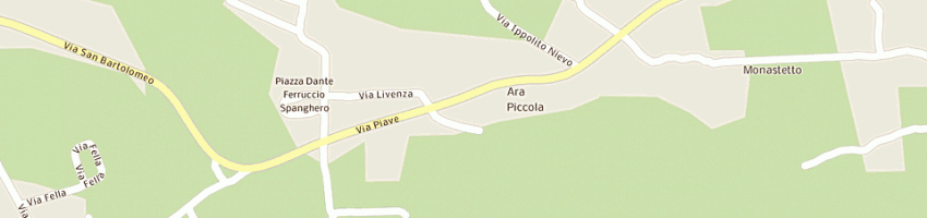 Mappa della impresa trattoria all'alpino a TRICESIMO