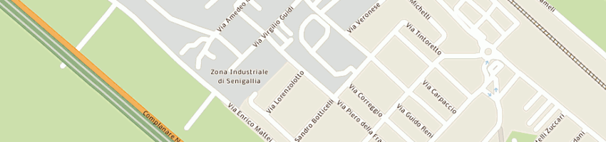 Mappa della impresa gigetto sas di gian luca pievani e c a SENIGALLIA