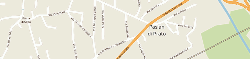 Mappa della impresa poste italiane spa a PASIAN DI PRATO
