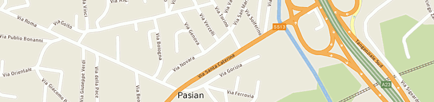 Mappa della impresa franchin paolo a UDINE
