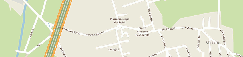 Mappa della impresa fioreria nadia a TAVAGNACCO