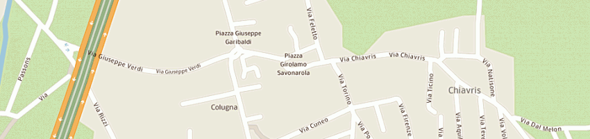 Mappa della impresa freschi giuseppe a TAVAGNACCO