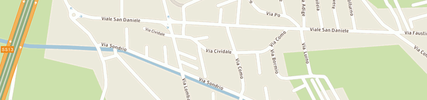 Mappa della impresa trattoria pizzeria da raffaele a UDINE