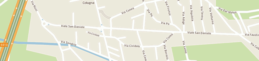 Mappa della impresa venuti elettra a UDINE