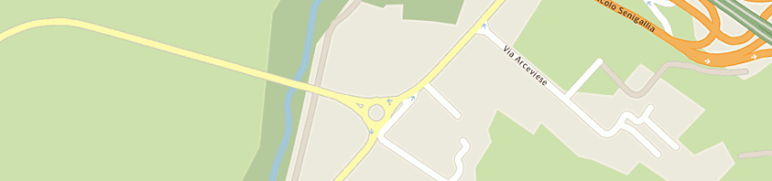 Mappa della impresa rosati macchine agricole di rosati lorenzo e c sas a SENIGALLIA