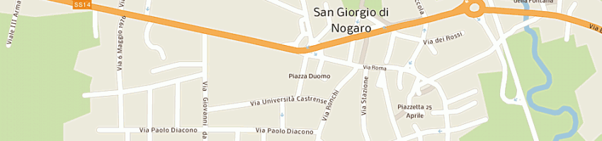 Mappa della impresa cartolibreria ravi'snc di teresa e rosaria ravi'monaca a SAN GIORGIO DI NOGARO