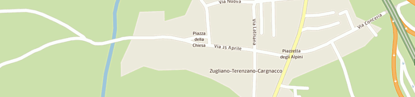 Mappa della impresa mont'albano sas a POZZUOLO DEL FRIULI