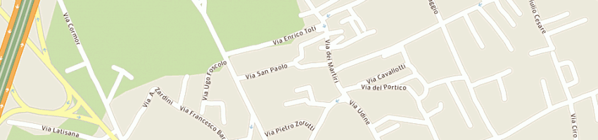 Mappa della impresa feruglio franco a TAVAGNACCO