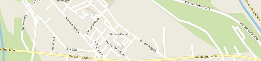 Mappa della impresa linea uomo acconciature di littorale agostino a UDINE
