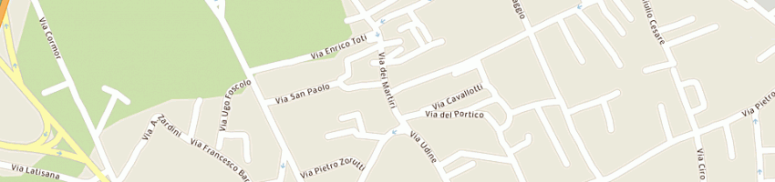 Mappa della impresa panificio pasticceria olivo s e pesarini g snc a TAVAGNACCO