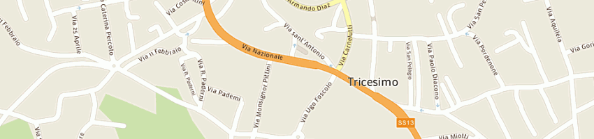 Mappa della impresa autotre srl a TRICESIMO